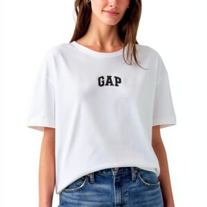 GAP Vêtement Femme Blanc Optic White Lavable Matières-0