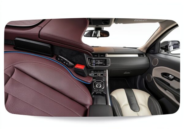 Rangement voiture Jisrcha marron espace siège anti chute-3