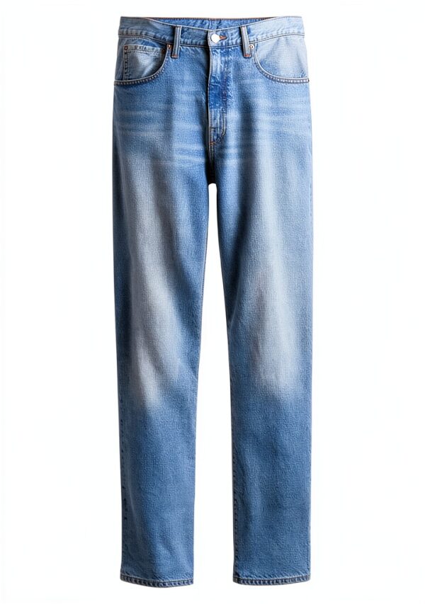 Jean Droit Gap Homme Délavé Clair Denim Confortable-2