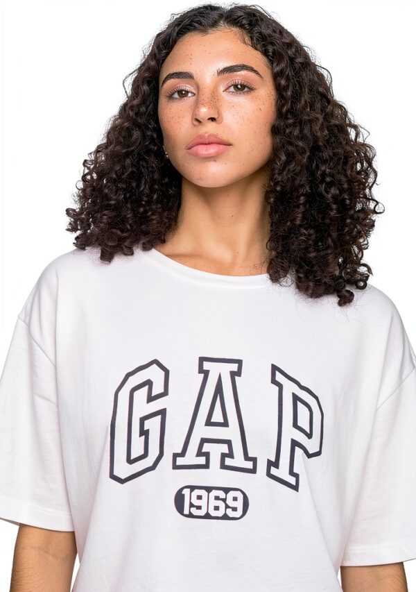 T-shirt GAP femme coton doux logo classique manches courtes-3