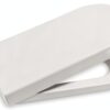 Couvercle WC Roca Supralit carré acier inoxydable blanc-0