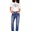 T-shirt GAP femme coton doux logo classique manches courtes-1