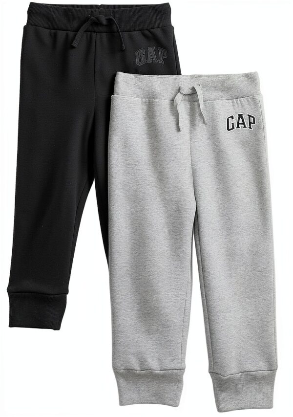Pantalon survêtement Gap bébé garçon noir confortable-0