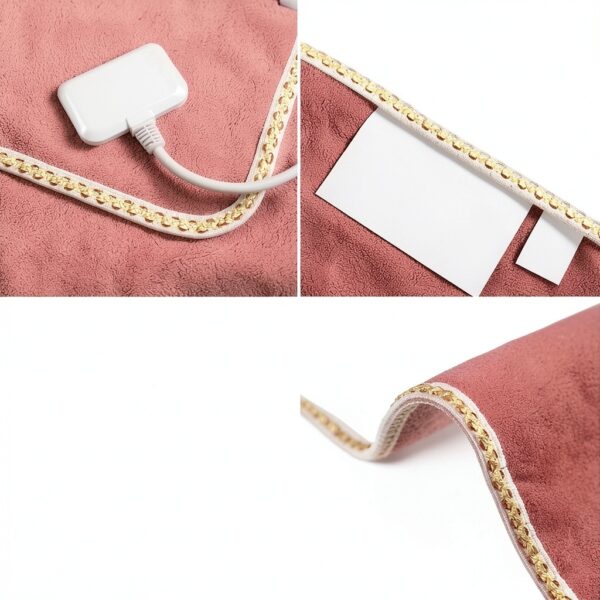 Couverture chauffante UVCMDUI Pink Rose 150x180 cm Double Luxe-1