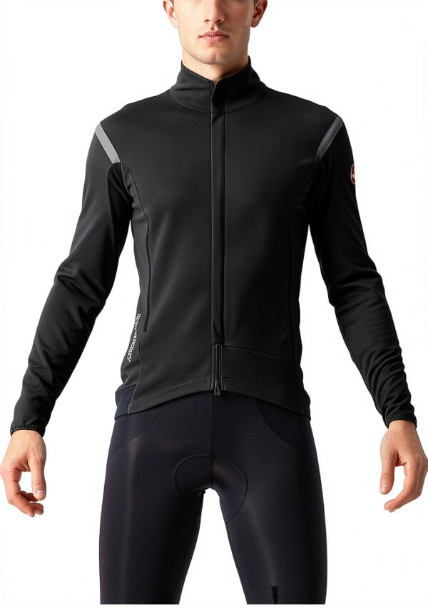 CASTELLI Perfetto Ros 2 Jkt Jacket Homme GORE‑TEX Windstopper Black-1
