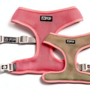 Harnais pour chien Electric Pup réversible réglable rose XS – premium-0