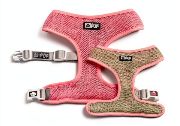 Harnais pour chien Electric Pup réversible réglable rose XS – premium-0