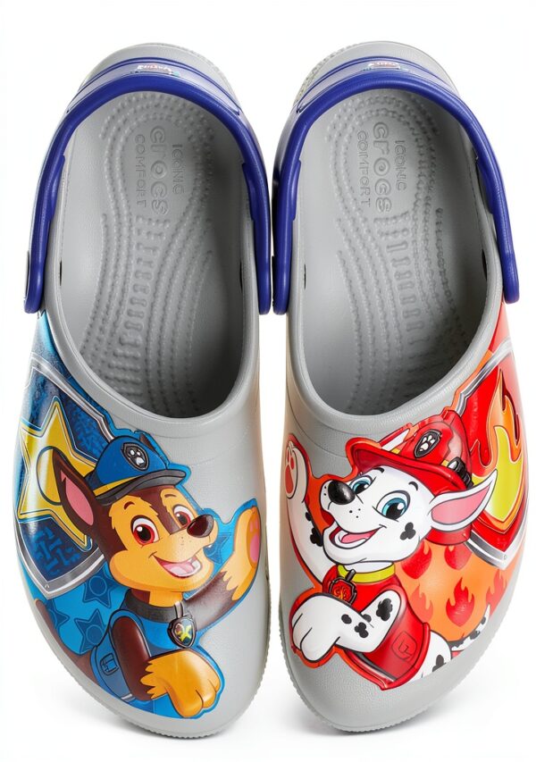 Crocs Mixte Enfant Sabot Paw Patrol Patch CG K Gris Ardoise 19/20 EU-4