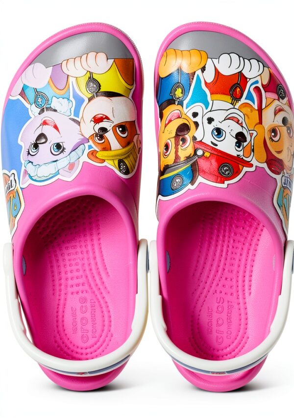 Crocs Mixte Enfant Sabot FL Paw Patrol Patch Rose Electric Pink 34/35-5