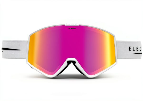 Lunettes de soleil Electric Kleveland mat blanc rose chromé unisexe-3