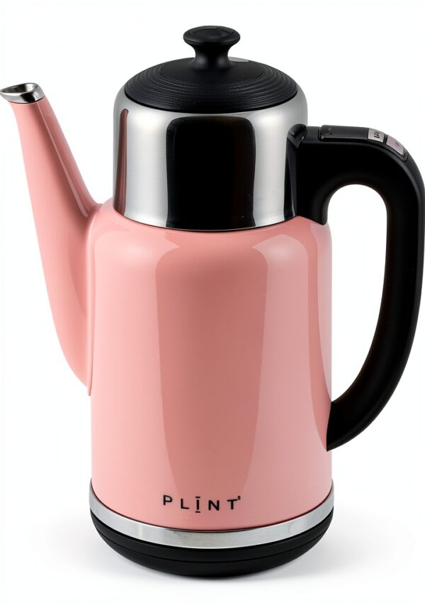 Bouilloire électrique PLINT Rose 1,7 L - Double paroi 1500W sans fil-0
