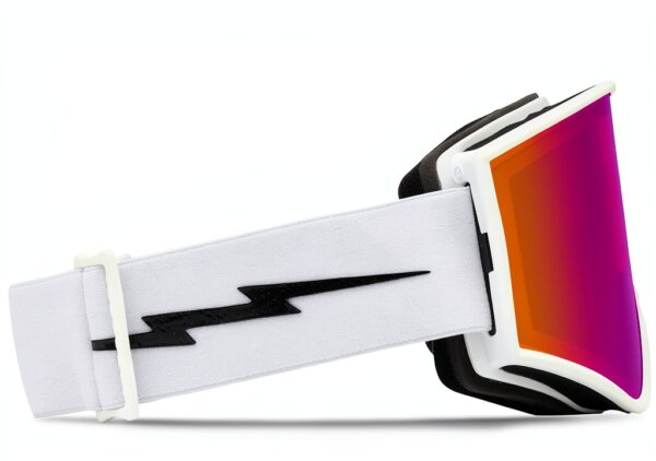 Lunettes de soleil Electric Kleveland mat blanc rose chromé unisexe-1