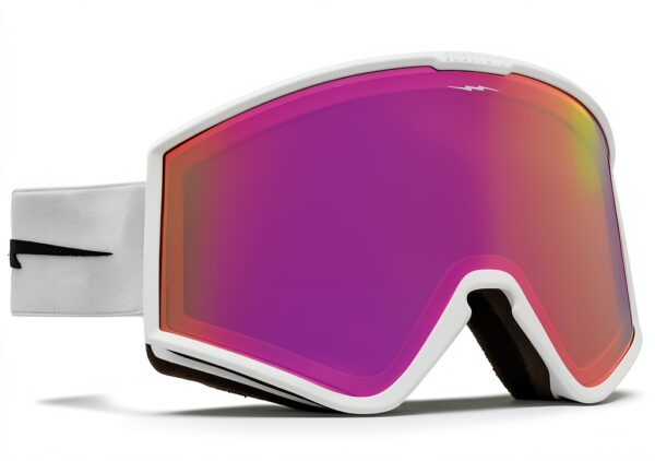 Lunettes de soleil Electric Kleveland mat blanc rose chromé unisexe-0